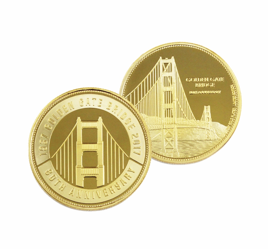 Medallion Golden Gate Bridge 80th Anniversary